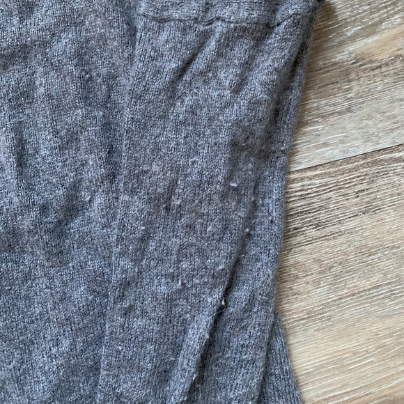 Azure Skies Gray Open Front Cardigan XS - Picture 3 of 6